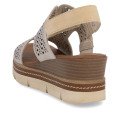 Remonte D2L56-90 Anatomical Leather Platform Beige White 4.5cm Remonte D2L56-90 Anatomical Leather Platform Beige White 4.5cm