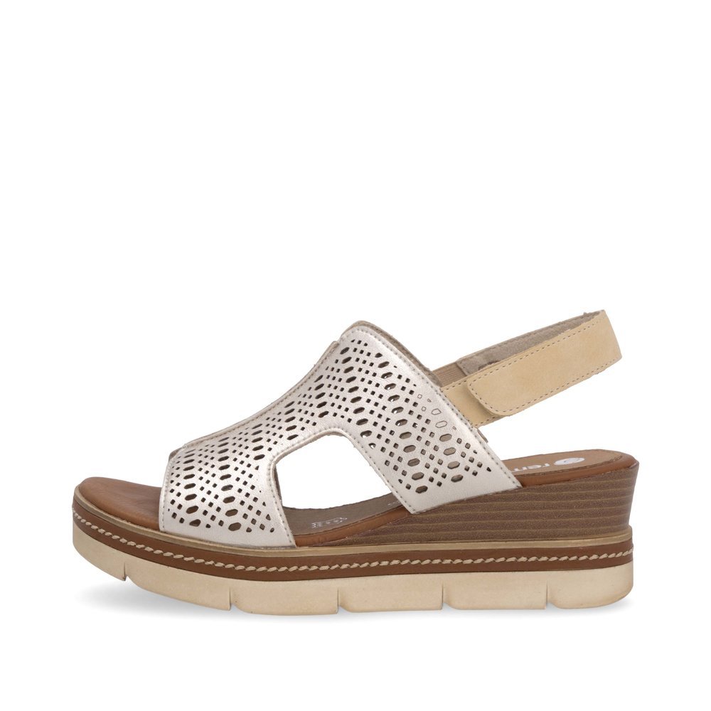 Remonte D2L56-90 Anatomical Leather Platform Beige White 4.5cm Remonte D2L56-90 Anatomical Leather Platform Beige White 4.5cm