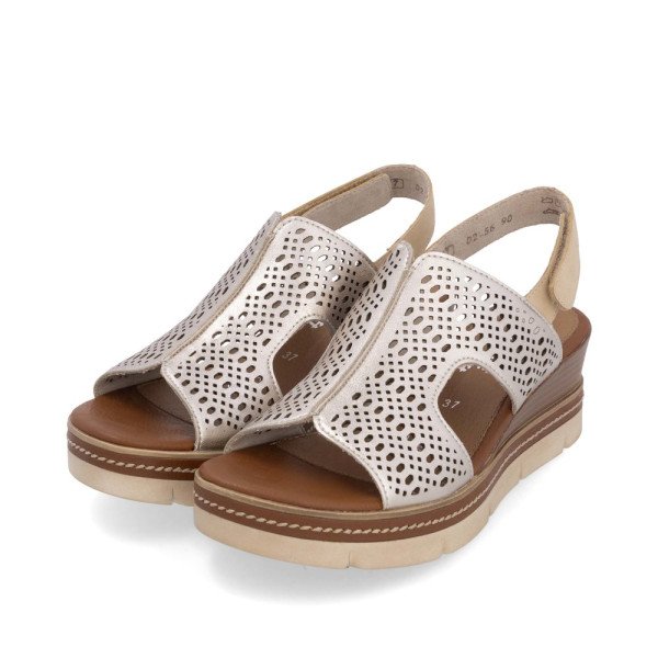 Remonte D2L56-90 Anatomical Leather Platform Beige White 4.5cm Remonte D2L56-90 Anatomical Leather Platform Beige White 4.5cm