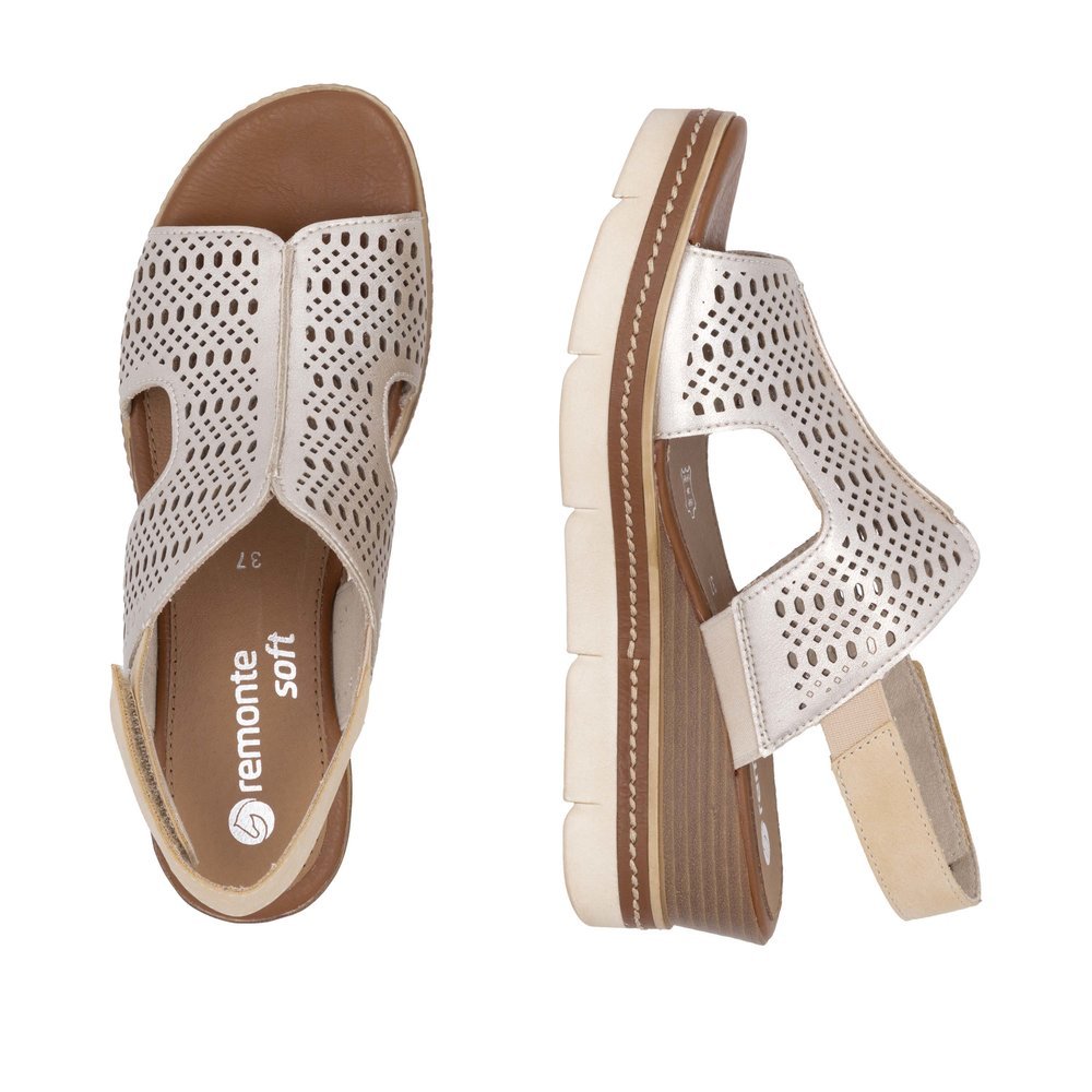 Remonte D2L56-90 Anatomical Leather Platform Beige White 4.5cm Remonte D2L56-90 Anatomical Leather Platform Beige White 4.5cm