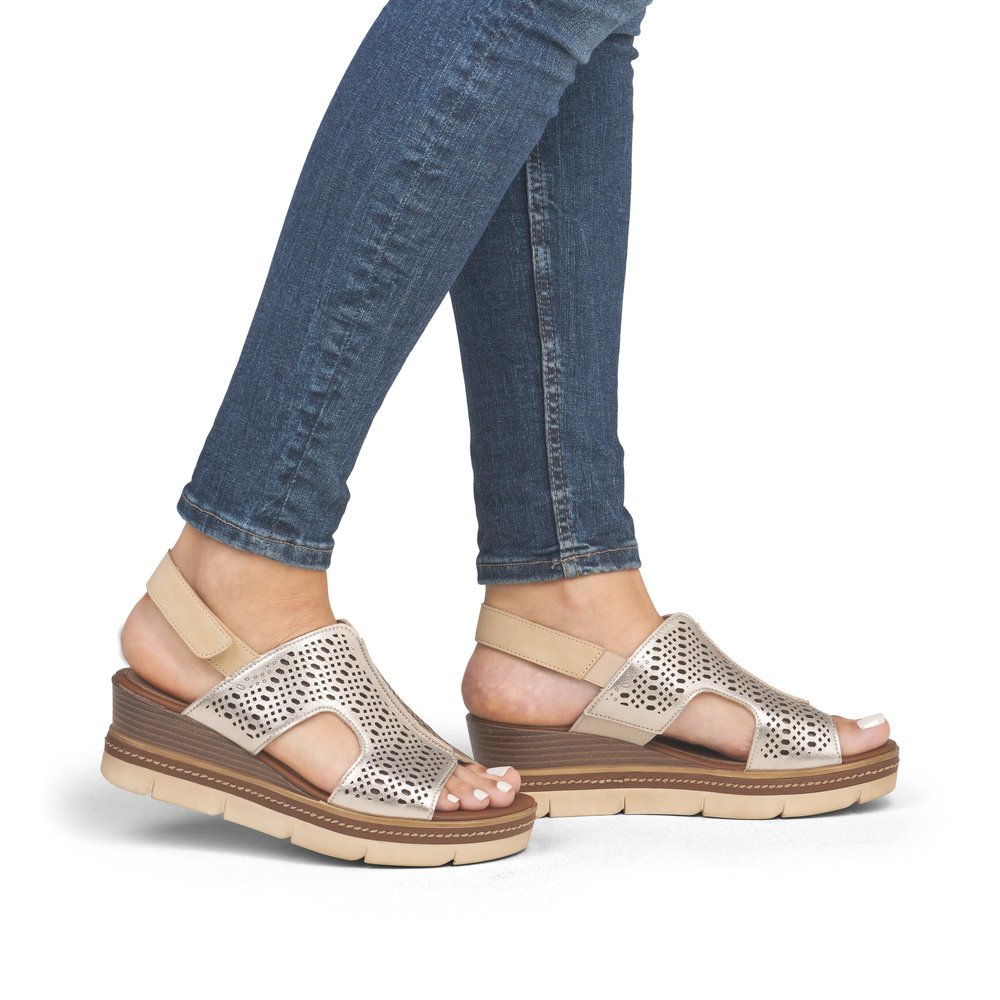Remonte D2L56-90 Anatomical Leather Platform Beige White 4.5cm Remonte D2L56-90 Anatomical Leather Platform Beige White 4.5cm