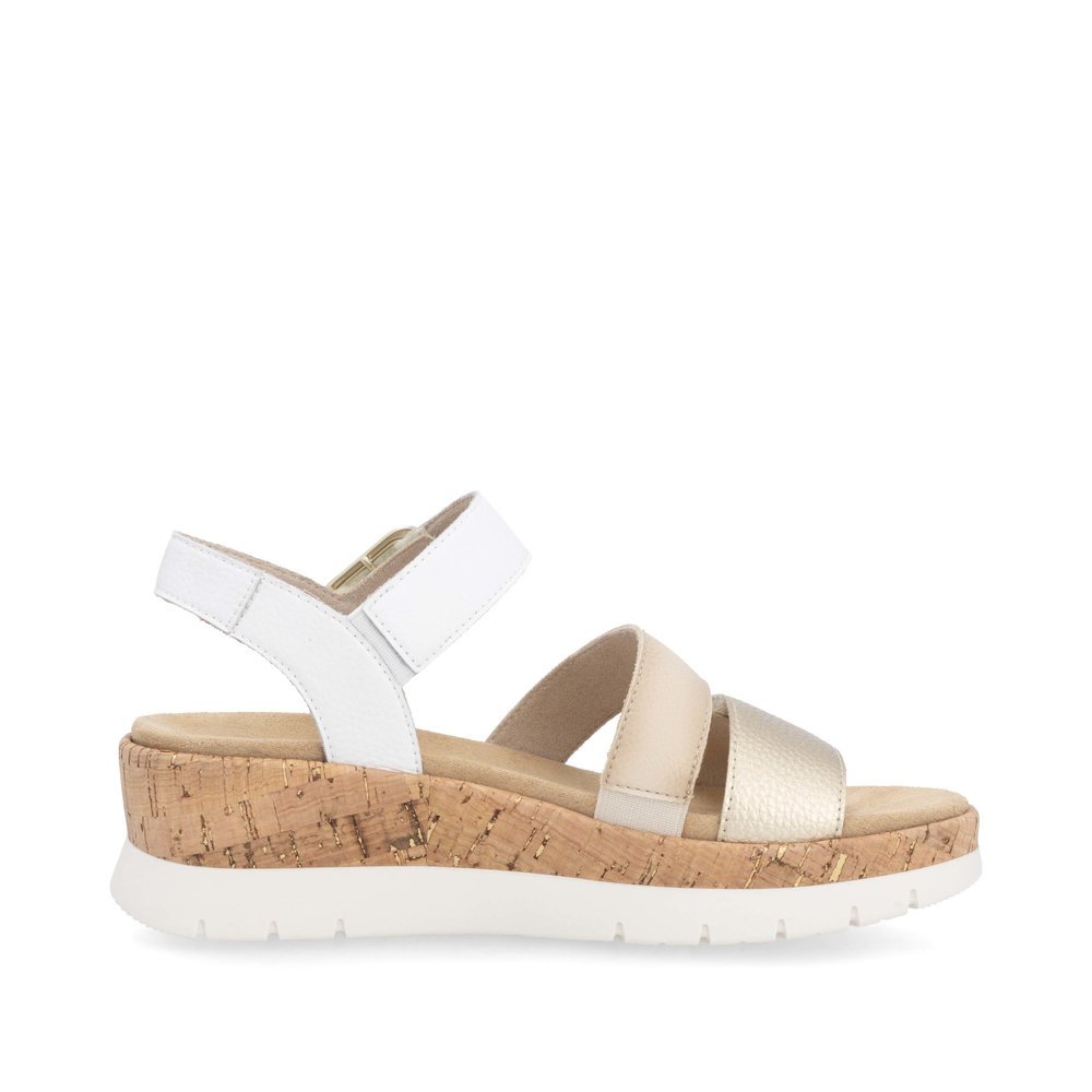 Remonte D2P50-80 Anatomical Leather Platform Beige Gold 4.5cm Remonte D2P50-80 Anatomical Leather Platform Beige Gold 4.5cm
