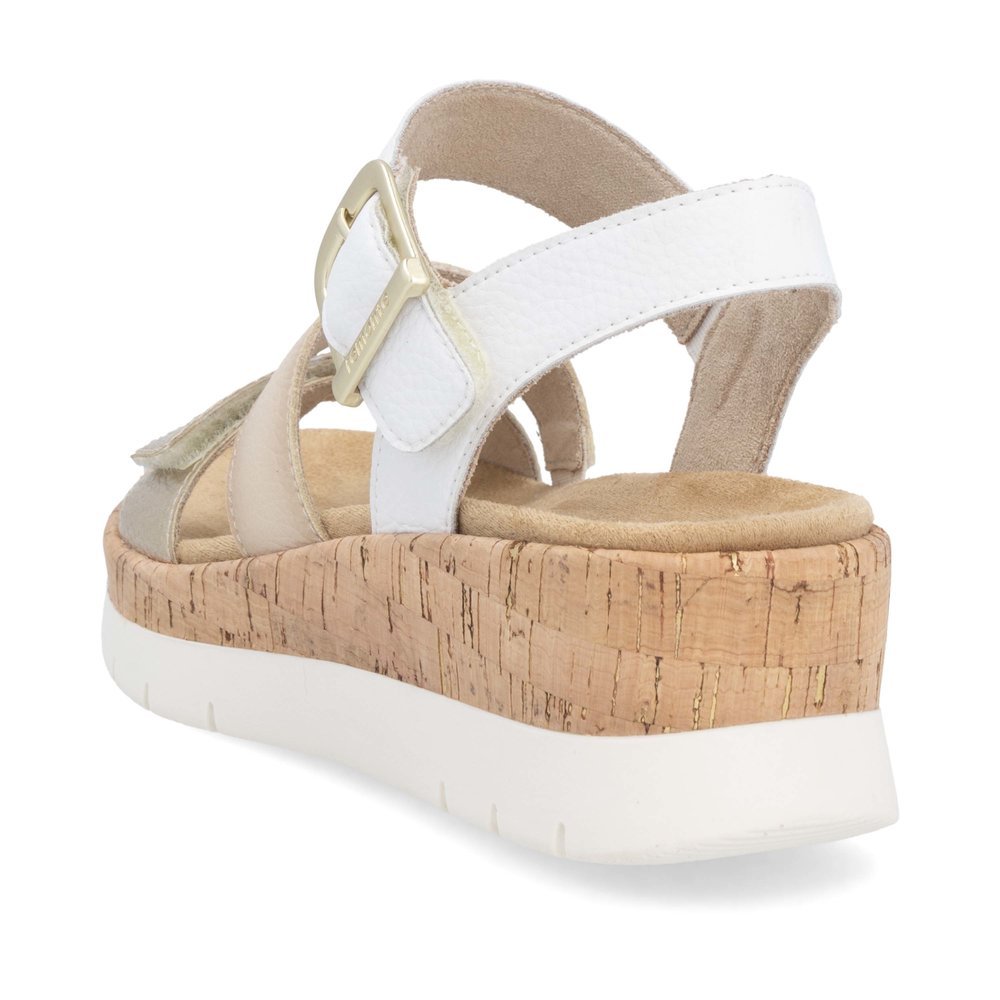 Remonte D2P50-80 Anatomical Leather Platform Beige Gold 4.5cm Remonte D2P50-80 Anatomical Leather Platform Beige Gold 4.5cm