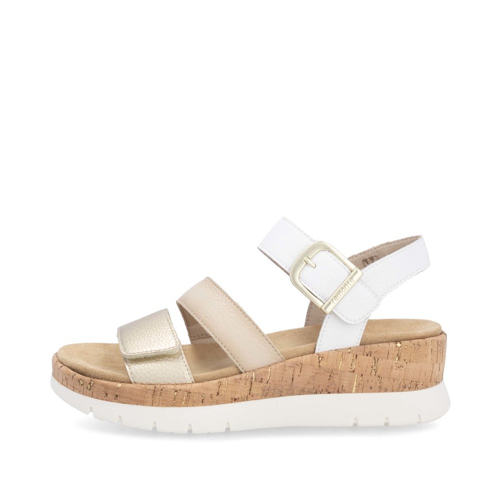 Remonte D2P50-80 Anatomical Leather Platform Beige Gold 4.5cm Remonte D2P50-80 Anatomical Leather Platform Beige Gold 4.5cm