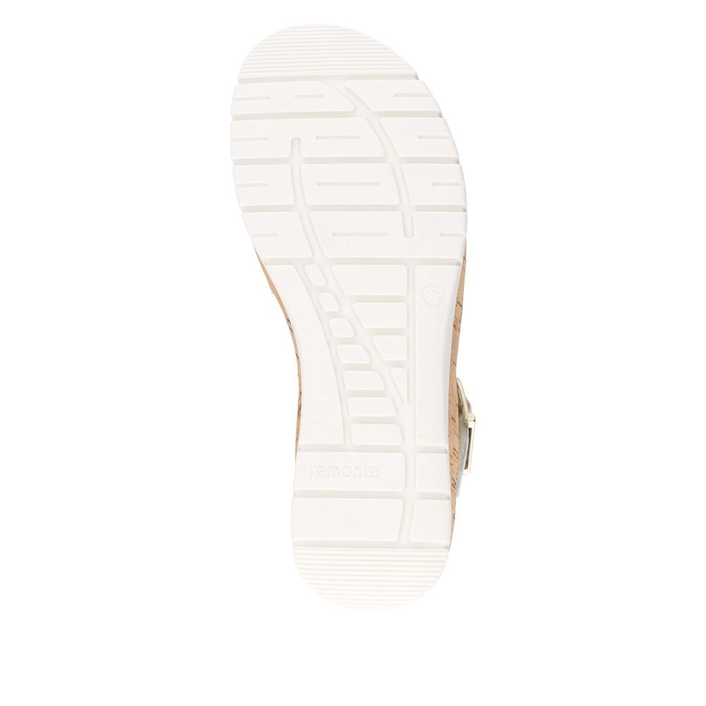 Remonte D2P50-80 Anatomical Leather Platform Beige Gold 4.5cm Remonte D2P50-80 Anatomical Leather Platform Beige Gold 4.5cm