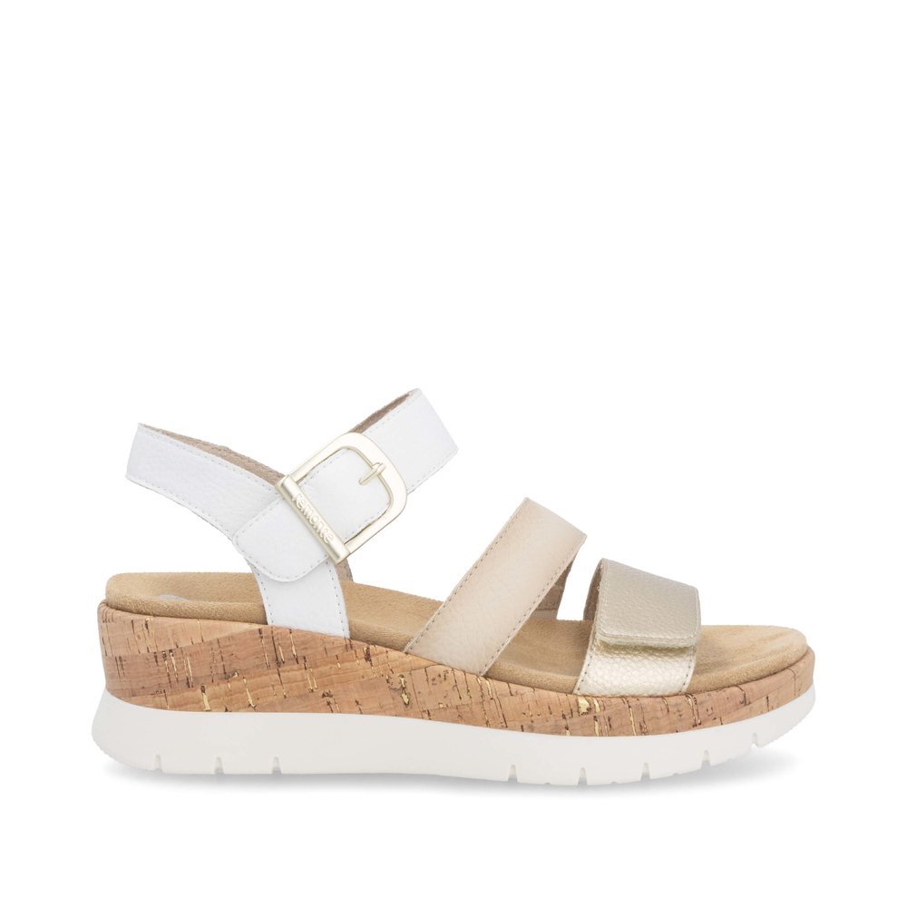 Remonte D2P50-80 Anatomical Leather Platform Beige Gold 4.5cm Remonte D2P50-80 Anatomical Leather Platform Beige Gold 4.5cm
