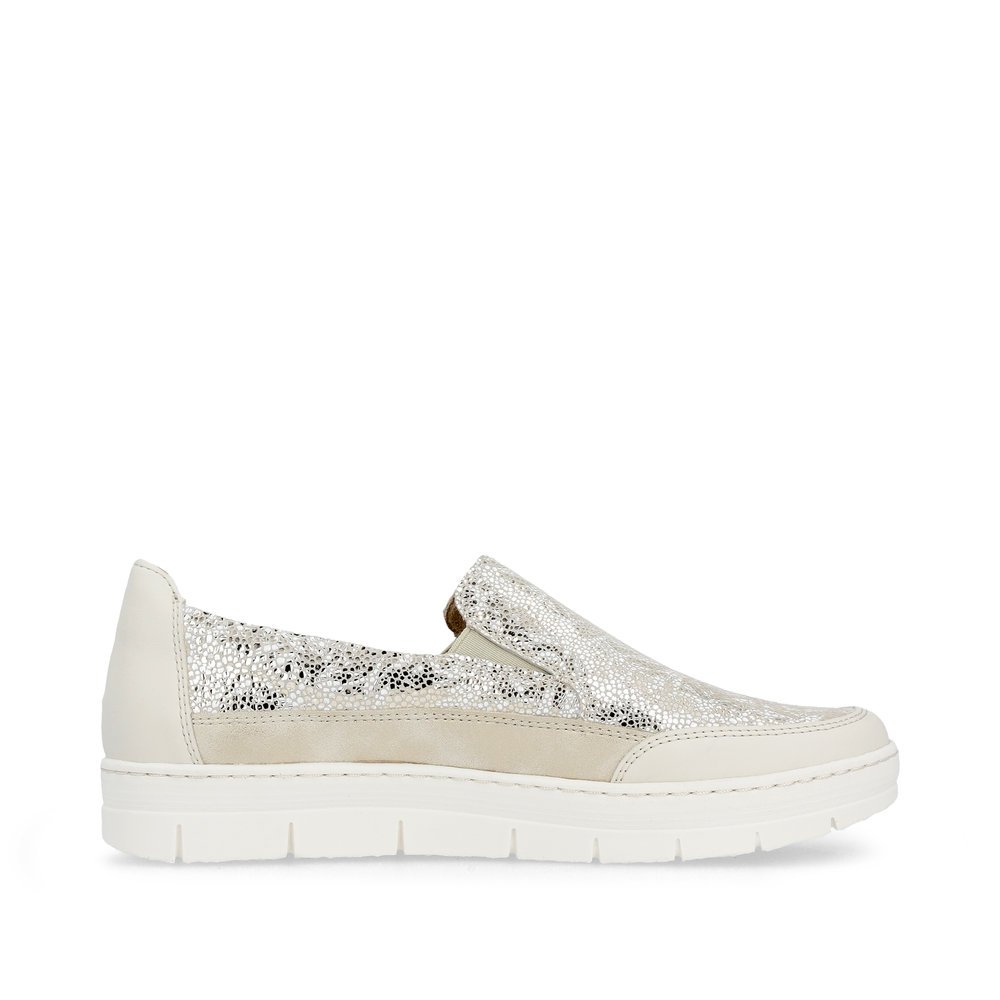 Remonte D5829-90 Anatomical Leather Moccasin Gold Beige Remonte D5829-90 Anatomical Leather Moccasin Gold Beige