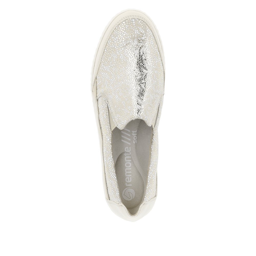 Remonte D5829-90 Anatomical Leather Moccasin Gold Beige Remonte D5829-90 Anatomical Leather Moccasin Gold Beige