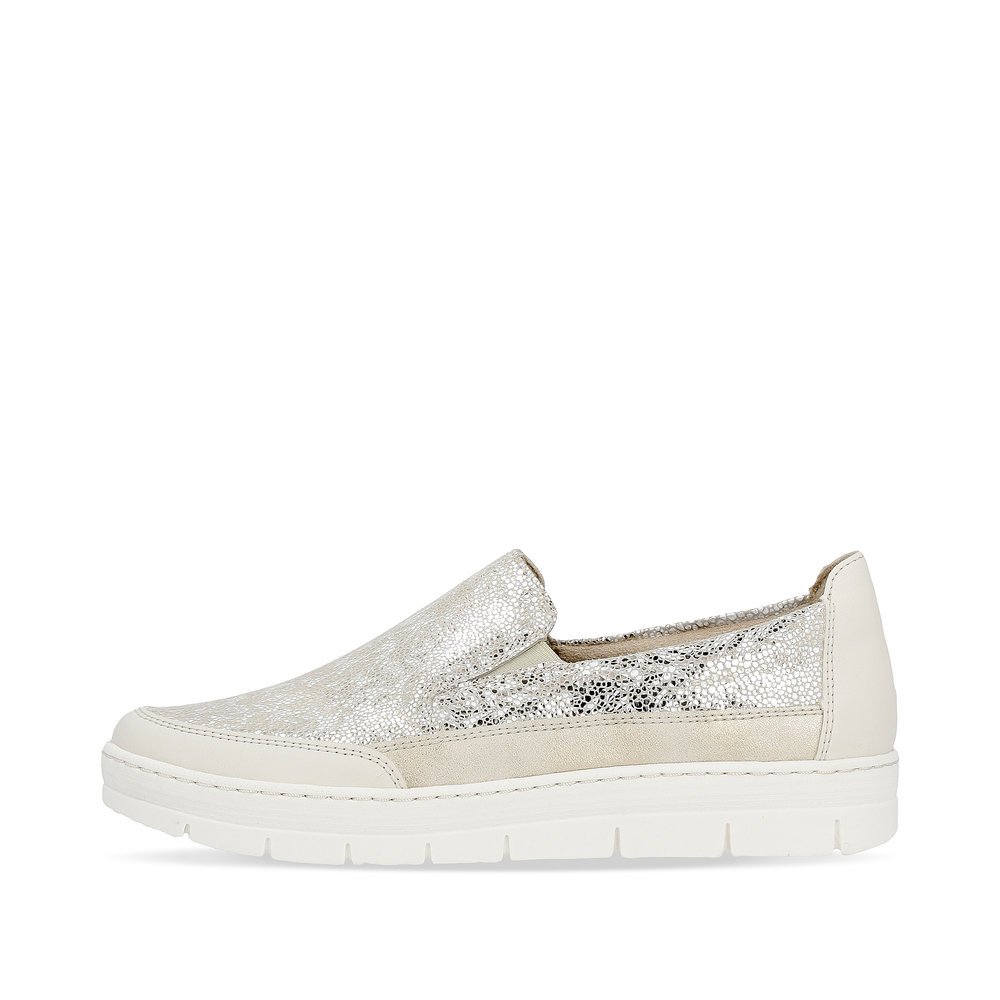 Remonte D5829-90 Anatomical Leather Moccasin Gold Beige Remonte D5829-90 Anatomical Leather Moccasin Gold Beige