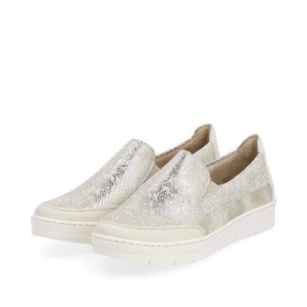 Remonte D5829-90 Anatomical Leather Moccasin Gold Beige Remonte D5829-90 Anatomical Leather Moccasin Gold Beige