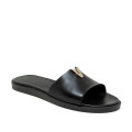 Bigshoes GA0103-01 Δερμάτινο Σανδάλι Μαύρο