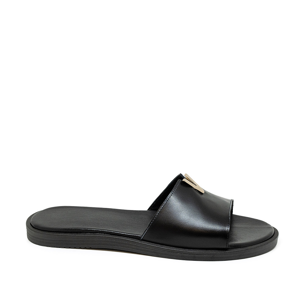 Bigshoes GA0103-01 Δερμάτινο Σανδάλι Μαύρο