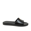Bigshoes GA0103-01 Δερμάτινο Σανδάλι Μαύρο
