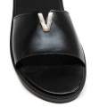 Bigshoes GA0103-01 Δερμάτινο Σανδάλι Μαύρο