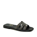Bigshoes GA0113-01 Leather Sandal Black