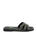 Bigshoes GA0113-01 Leather Sandal Black