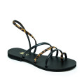 Bigshoes GA0114-N01 Leather Sandal Black