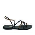 Bigshoes GA0114-N01 Leather Sandal Black