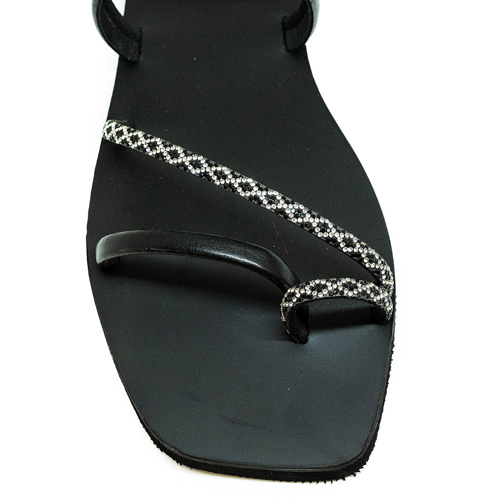 Bigshoes GA0115-01 Δερμάτινο Σανδάλι Μαύρο Bigshoes GA0115-01 Δερμάτινο Σανδάλι Μαύρο