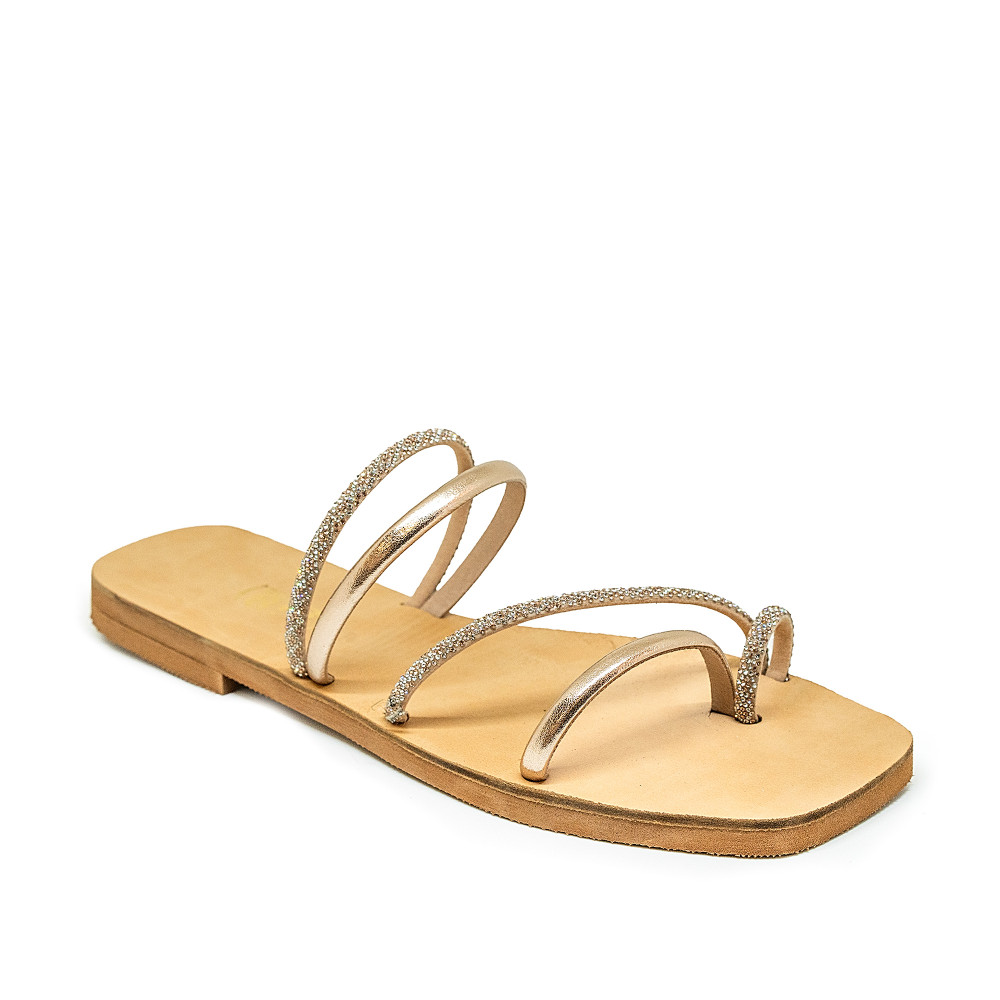 Bigshoes GA0115-06 Δερμάτινο Σανδάλι Χρυσό Bigshoes GA0115-06 Δερμάτινο Σανδάλι Χρυσό