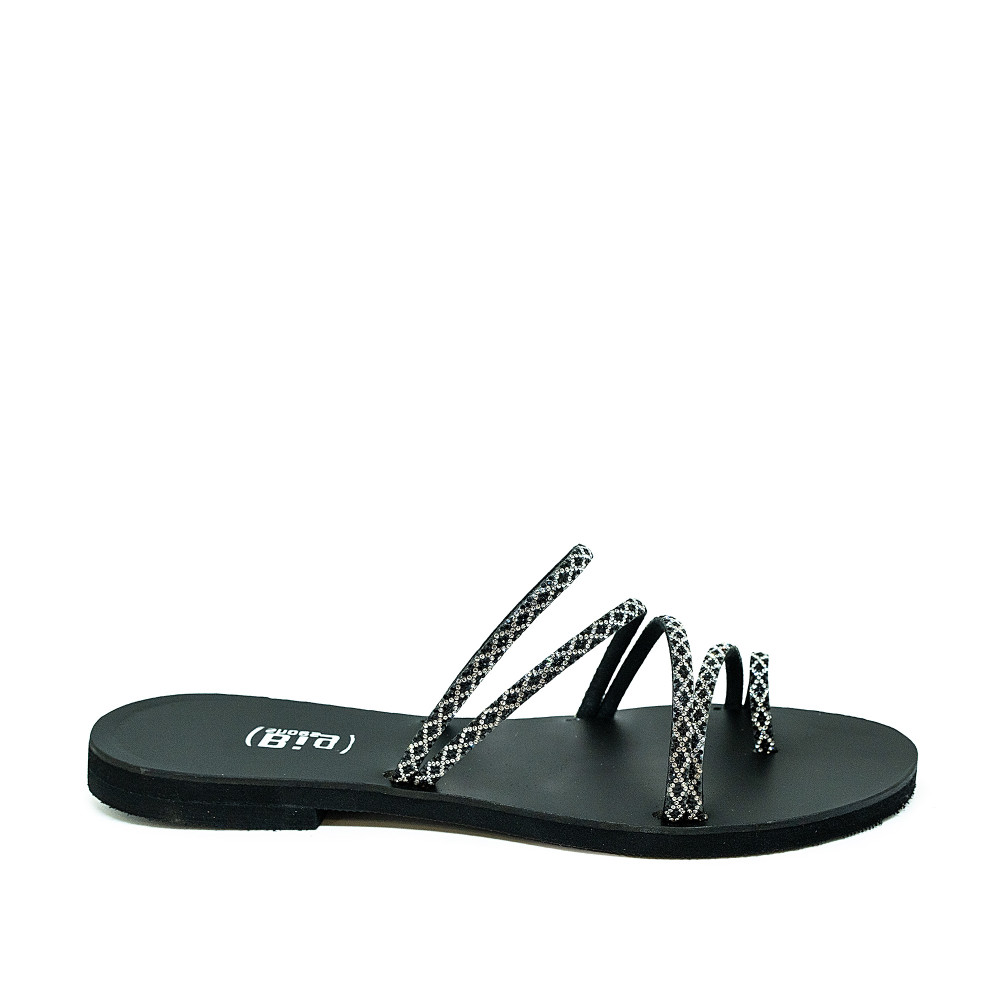 Bigshoes GA0116-N01 Δερμάτινο Σανδάλι Μαύρο Bigshoes GA0116-N01 Δερμάτινο Σανδάλι Μαύρο