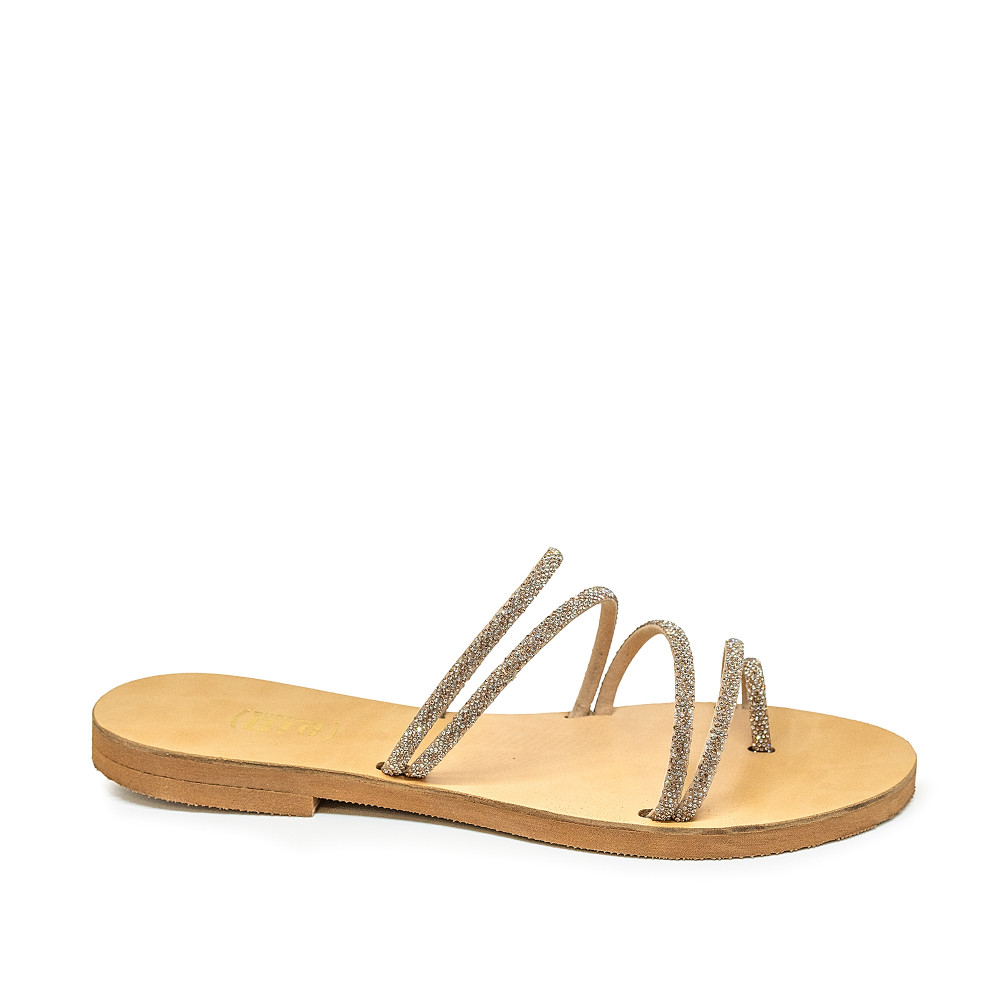 Bigshoes GA0116-N06 Δερμάτινο Σανδάλι Χρυσό Bigshoes GA0116-N06 Δερμάτινο Σανδάλι Χρυσό