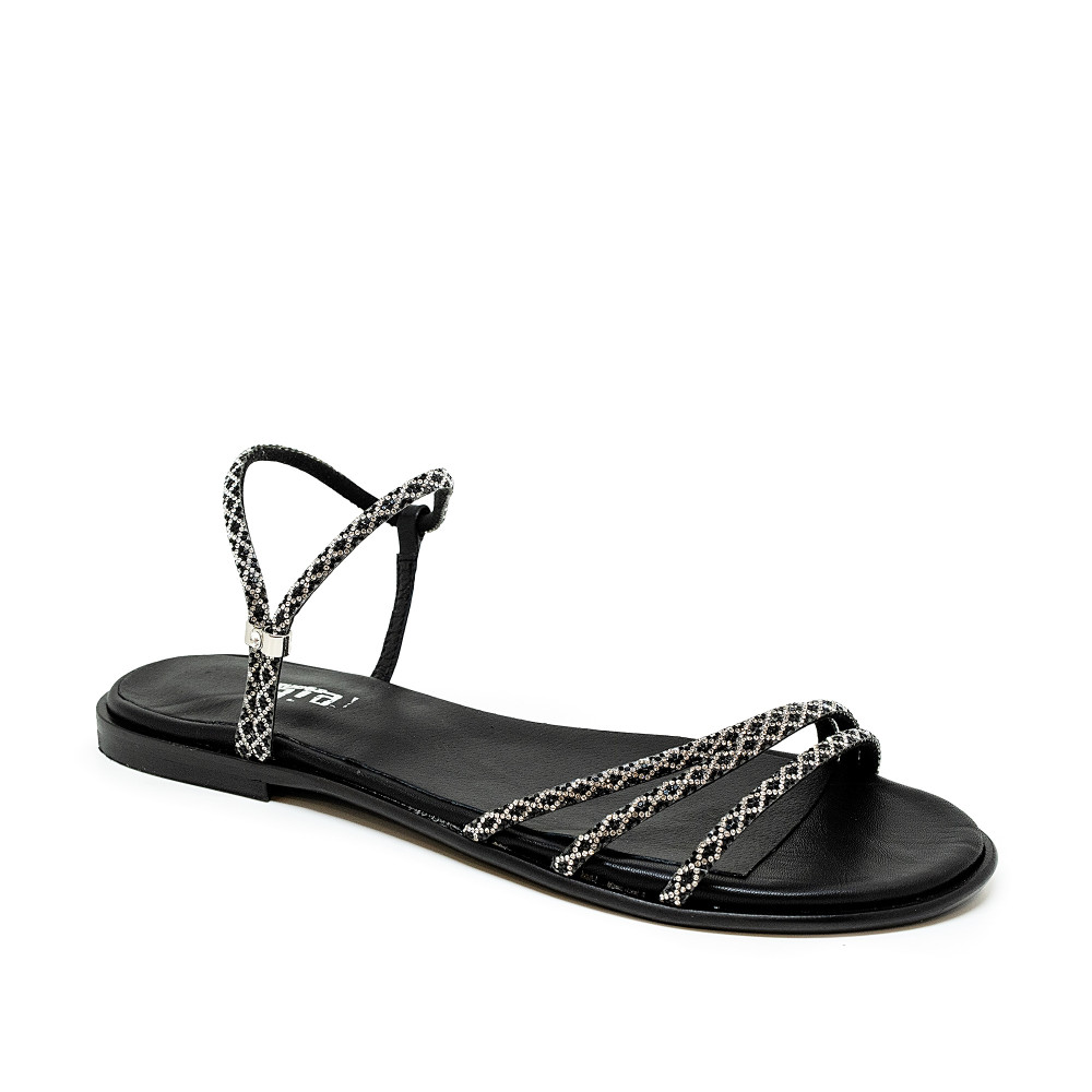 Bigshoes GA0120-01 Δερμάτινο Σανδάλι Μαύρο Bigshoes GA0120-01 Δερμάτινο Σανδάλι Μαύρο
