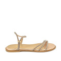 Bigshoes GA0120-06 Δερμάτινο Σανδάλι Χρυσό Bigshoes GA0120-06 Δερμάτινο Σανδάλι Χρυσό