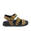 Bigshoes GA0302-20 Δερμάτινο Σανδάλι Λεοπαρ