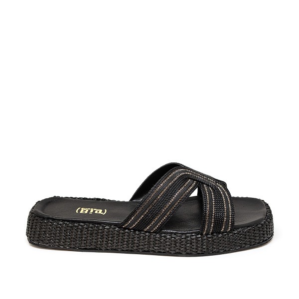 Bigshoes GA0310-01 Leather Sandal Black