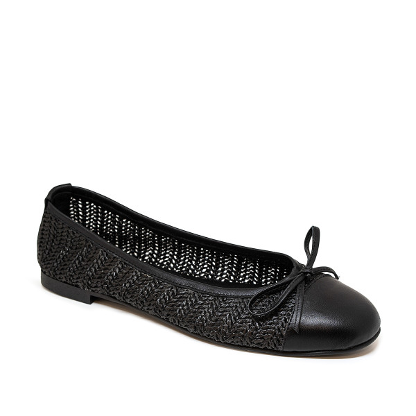 Bigshoes GA1136/S-01 Leather Ballerina Black Bigshoes GA1136/S-01 Leather Ballerina Black