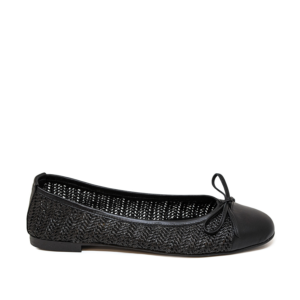 Bigshoes GA1136/S-01 Leather Ballerina Black Bigshoes GA1136/S-01 Leather Ballerina Black