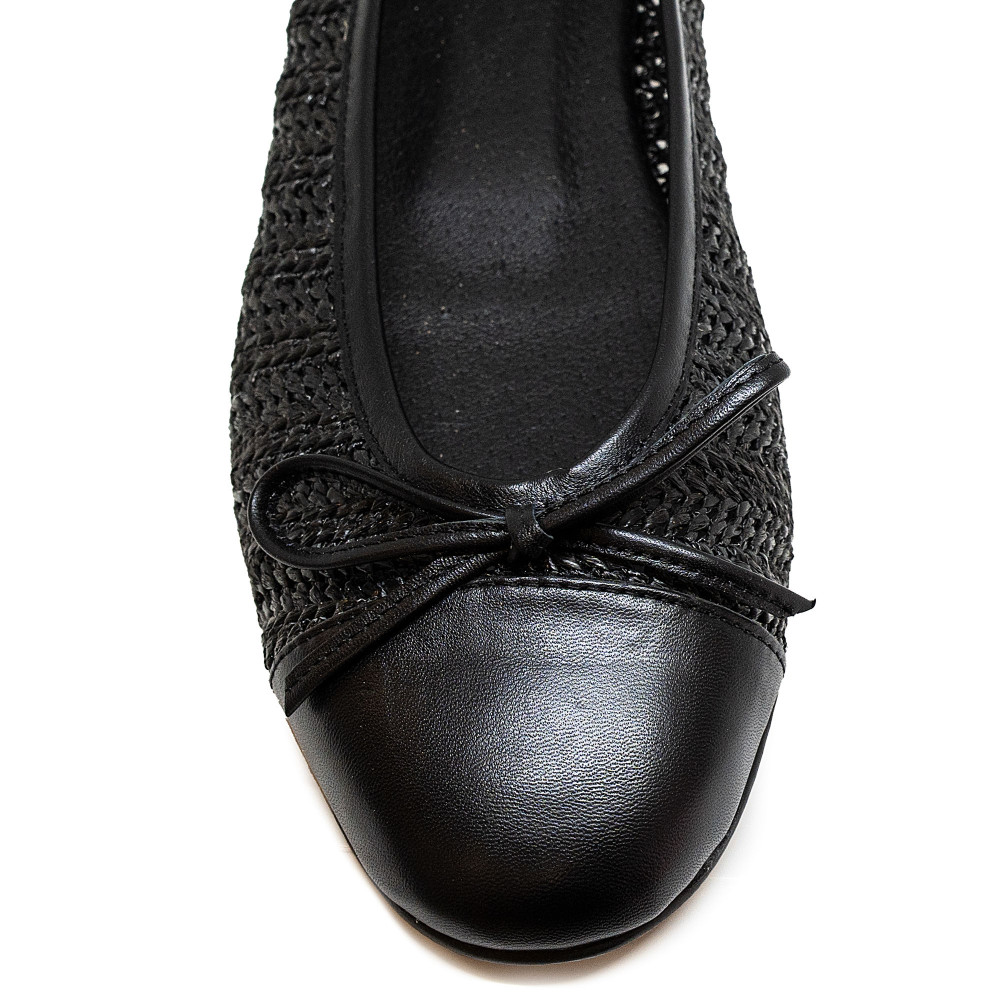 Bigshoes GA1136/S-01 Leather Ballerina Black Bigshoes GA1136/S-01 Leather Ballerina Black