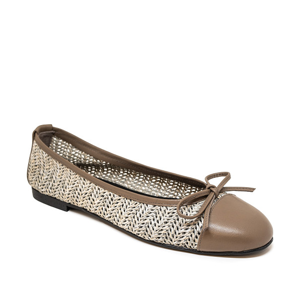 Bigshoes GA1136/S-07 Leather Ballerina Cigar Bigshoes GA1136/S-07 Leather Ballerina Cigar