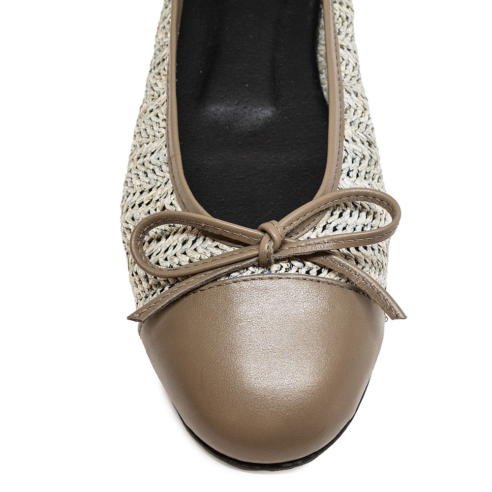 Bigshoes GA1136/S-07 Leather Ballerina Cigar Bigshoes GA1136/S-07 Leather Ballerina Cigar