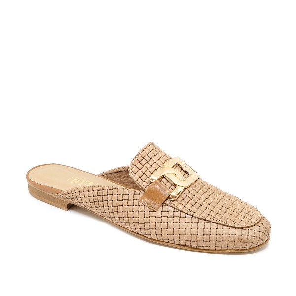 Bigshoes GA1148-13 Leather Mule Beige Bigshoes GA1148-13 Leather Mule Beige