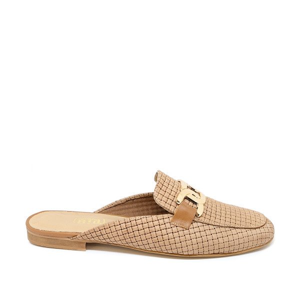 Bigshoes GA1148-13 Leather Mule Beige Bigshoes GA1148-13 Leather Mule Beige