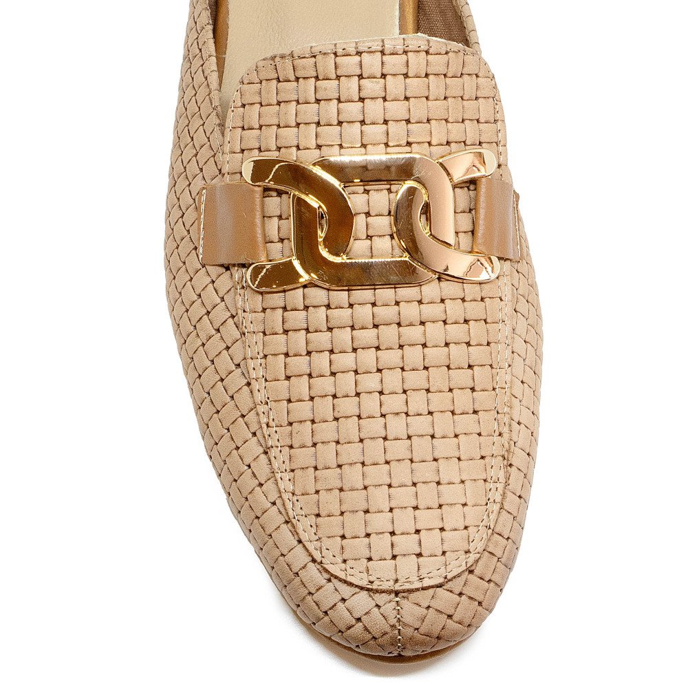 Bigshoes GA1148-13 Leather Mule Beige Bigshoes GA1148-13 Leather Mule Beige