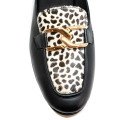 Bigshoes GA1150-01/29 Leather Mule Black Leopard Bigshoes GA1150-01/29 Leather Mule Black Leopard