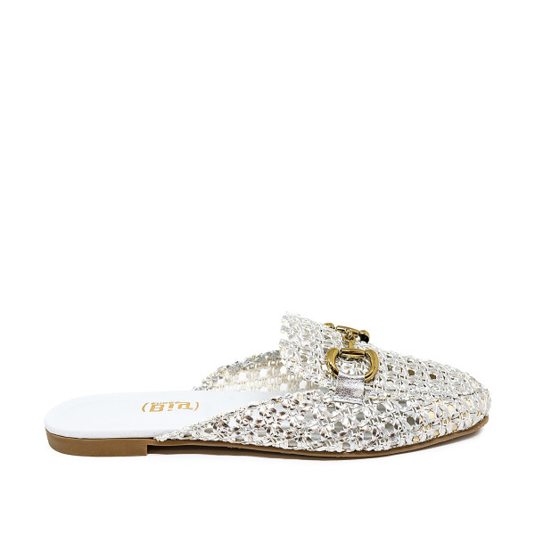 Bigshoes GA1164-04 Leather Mule Silver Bigshoes GA1164-04 Leather Mule Silver