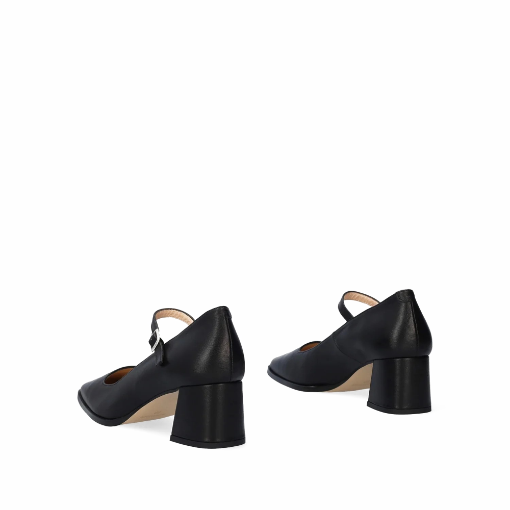 Andres Machado Jane-01 Leather Pumps Black 6cm