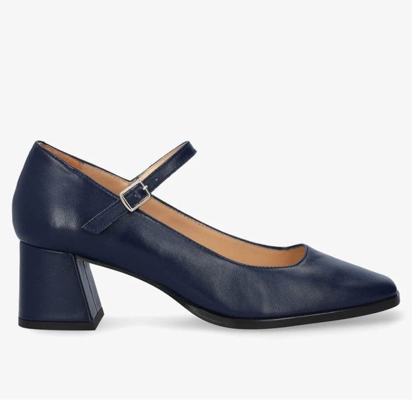 Andres Machado Jane-18 Leather Pumps Blue 6cm Andres Machado Jane-18 Leather Pumps Blue 6cm