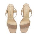 Andres Machado Jimena-13 Natural Leather Sandal 11cm Andres Machado Jimena-13 Natural Leather Sandal 11cm