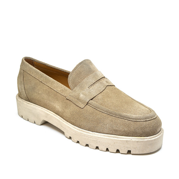 Bigshoes KL10704-13 Leather Moccasin Beige Bigshoes KL10704-13 Leather Moccasin Beige