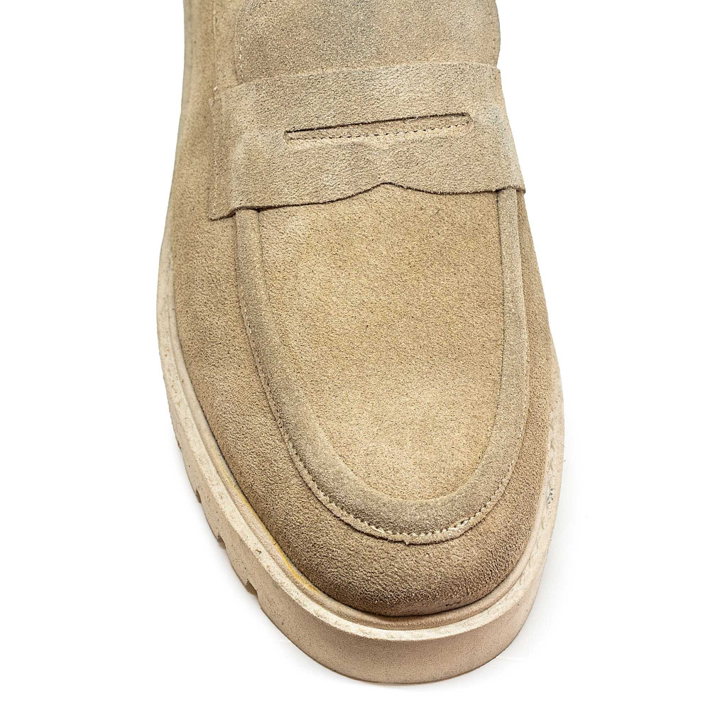 Bigshoes KL10704-13 Leather Moccasin Beige Bigshoes KL10704-13 Leather Moccasin Beige