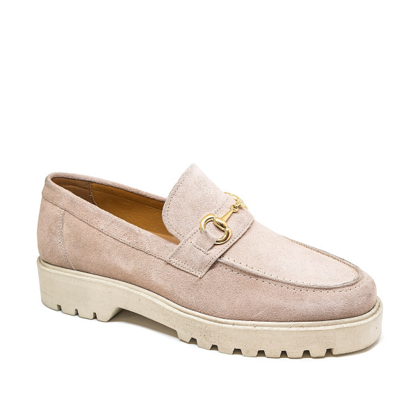Bigshoes KL10706-17 Leather Moccasin Pink Bigshoes KL10706-17 Leather Moccasin Pink