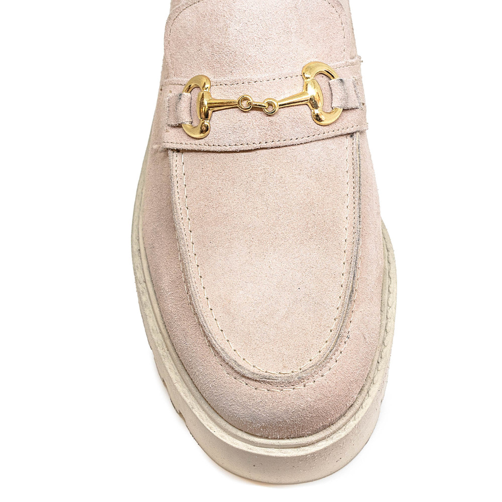 Bigshoes KL10706-17 Leather Moccasin Pink Bigshoes KL10706-17 Leather Moccasin Pink