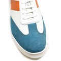 Bigshoes KL20243-28 Leather Casual White Orange Blue Bigshoes KL20243-28 Leather Casual White Orange Blue