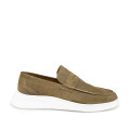 Bigshoes KL32301-07 Leather Moccasin Cigar