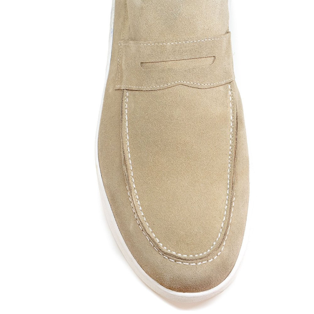 Bigshoes KL32301-13 Leather Moccasin Beige Bigshoes KL32301-13 Leather Moccasin Beige